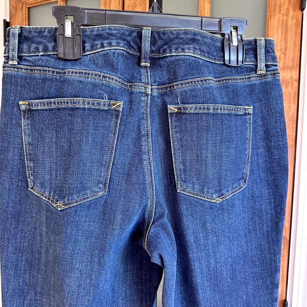 Talbots Everyday Relaxed Jean Women 14P Blue Corsica Wash Stretch Denim Petite - Picture 6 of 7